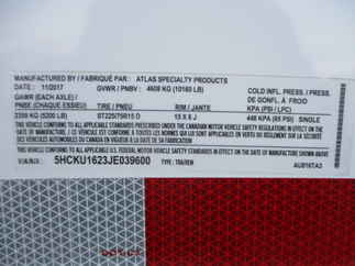 2018 Atlas 8x16  Enclosed Cargo AU816TA3-R