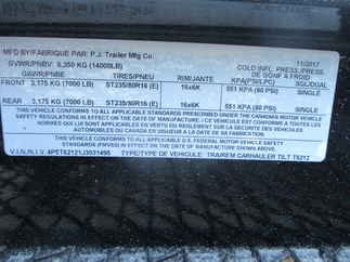 2018 PJ 81x21 T6 Equipment Tilt T6J2172BTTK