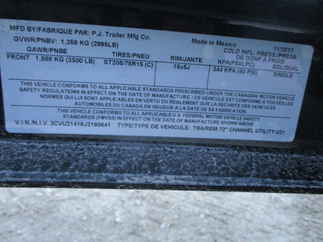 2018 PJ 72x14 U2 Single Axle Utility U221431DSYK