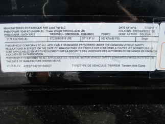2017 Load Trail 83x14  Dump DT8314072