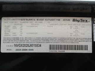 2018 Big Tex 102x25  Gooseneck 22GN-20BK+5MR