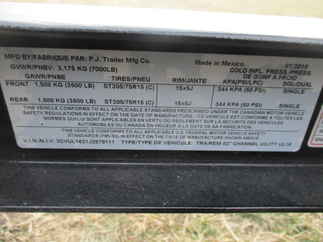 2018 PJ 83x16 UL Utility UL21632ESBK2J