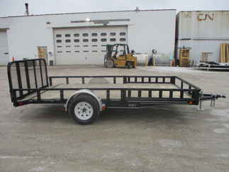 2018 PJ Trailer 83x14 U8 Single Axle Utility U821431DSYKA