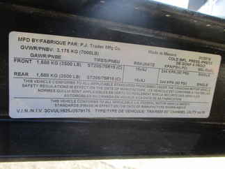 2018 PJ 83x16 UL Utility UL21632ESBK