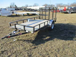 2018 PJ 72x12 U2 Single Axle Utility U221231DSBK