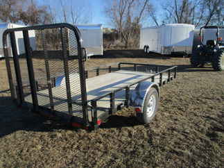 2018 PJ 72x12 U2 Single Axle Utility U221231DSBK