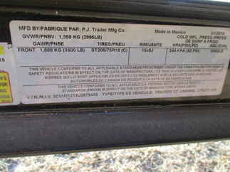 2018 PJ 72x12 U2 Single Axle Utility U221231DSBK