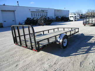 2018 PJ Trailer 72x14 U2 Single Axle Utility U221431DSYK