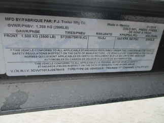 2018 PJ 77x10 U7 Single Axle Utility U721031DSGK