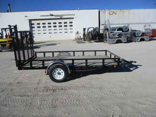 2018 PJ 77x12 U7 Single Axle Utility U721231DSGK