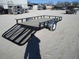 2018 PJ 77x12 U7 Single Axle Utility U721231DSGK