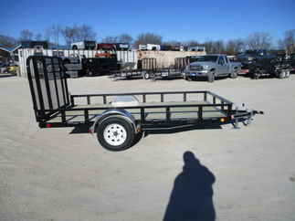 2018 PJ 77x12 U7 Single Axle Utility U721231DSGK