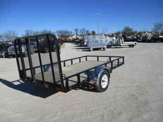 2018 PJ 77x12 U7 Single Axle Utility U721231DSGK