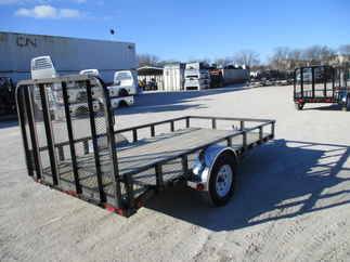 2018 PJ 77x12 U7 Single Axle Utility U721231DSBK