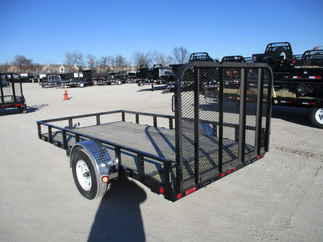 2018 PJ 77x12 U7 Single Axle Utility U721231DSBK