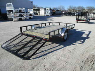 2018 PJ 77x12 U7 Single Axle Utility U721231DSBK