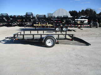 2018 PJ 77x12 U7 Single Axle Utility U721231DSBK