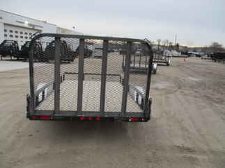 2018 PJ Trailer 77x12 U7 Single Axle Utility U721231DSFK