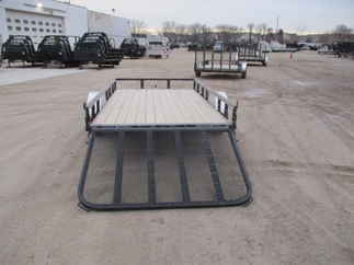 2018 PJ Trailer 77x12 U7 Single Axle Utility U721231DSFK