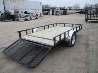 2018 PJ 77x12 U7 Single Axle Utility U721231DSYK