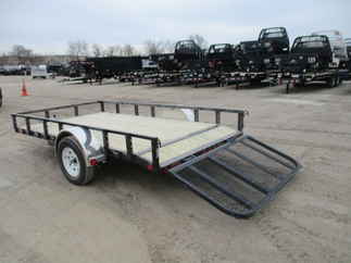 2018 PJ 77x12 U7 Single Axle Utility U721231DSYK