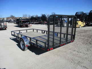 2018 PJ Trailer 77x14 U7 Single Axle Utility U721431DSGKV