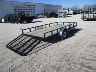 2018 PJ Trailer 77x14 U7 Single Axle Utility U721431DSGKV