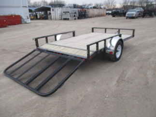 2018 PJ 83x12 U8 Single Axle Utility U821231DSBKA
