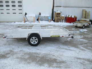 2019 Aluma 77x12  Aluminum Single Axle Utility 7712HTILT