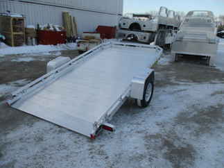 2019 Aluma 77x12  Aluminum Single Axle Utility 7712HTILT