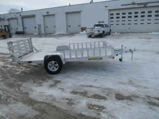 2019 Aluma 81x12  Aluminum Single Axle Utility 8112BT