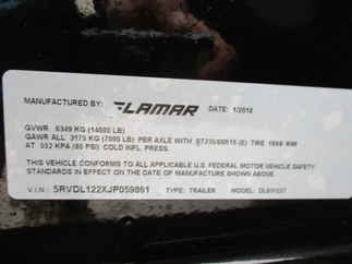 2018 Lamar 83x12  Dump DL831227.2