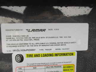 2018 Lamar 83x16  Gooseneck Dump DL831627.2