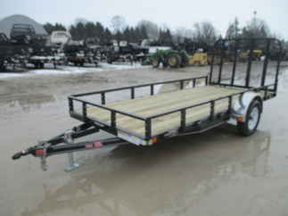2018 PJ Trailer 72x14 U2 Single Axle Utility U221431DSGK