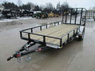 2018 PJ Trailer 72x14 U2 Single Axle Utility U221431DSGK