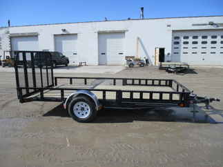 2018 PJ Trailer 83x14 U8 Single Axle Utility U821431DSBKA