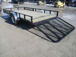 2018 PJ Trailer 83x14 U8 Single Axle Utility U821431DSBKA
