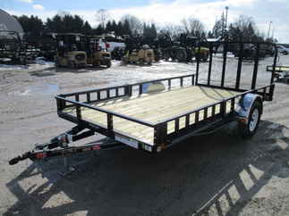 2018 PJ Trailer 83x14 U8 Single Axle Utility U821431DSBKA