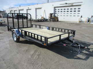 2018 PJ Trailer 83x14 U8 Single Axle Utility U821431DSBKA