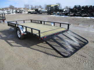 2018 PJ Trailer 83x14 U8 Single Axle Utility U821431DSBKA