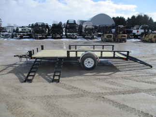 2018 PJ Trailer 83x14 U8 Single Axle Utility U821431DSBKA