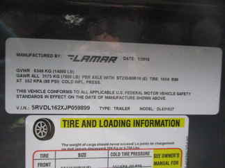 2018 Lamar 83x16  Dump DL831627.2