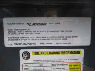 2018 Lamar 96x14  Dump DO961427.2