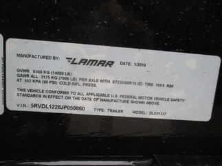 2018 Lamar 83x12  Dump DL831227.2