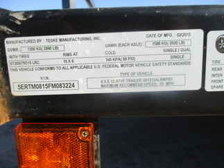 2015 Teske 77x12  Single Axle Utility U61215ALBWFB1
