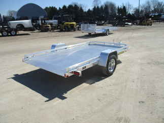 2019 Aluma 77x12  Aluminum Single Axle Utility 7712HTILT