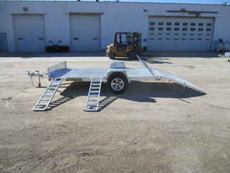 2019 Aluma 81x12  Aluminum Single Axle Utility 8112BT