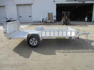 2019 Aluma 81x12  Aluminum Single Axle Utility 8112BT