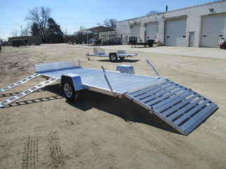 2019 Aluma 81x14  Aluminum Single Axle Utility 8114BT