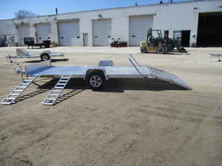 2019 Aluma 81x14  Aluminum Single Axle Utility 8114BT